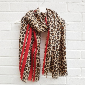 Leo Leopard - Red Scarf